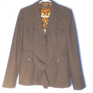 Anne Klein Suit Jacket Size 4 Charcoal